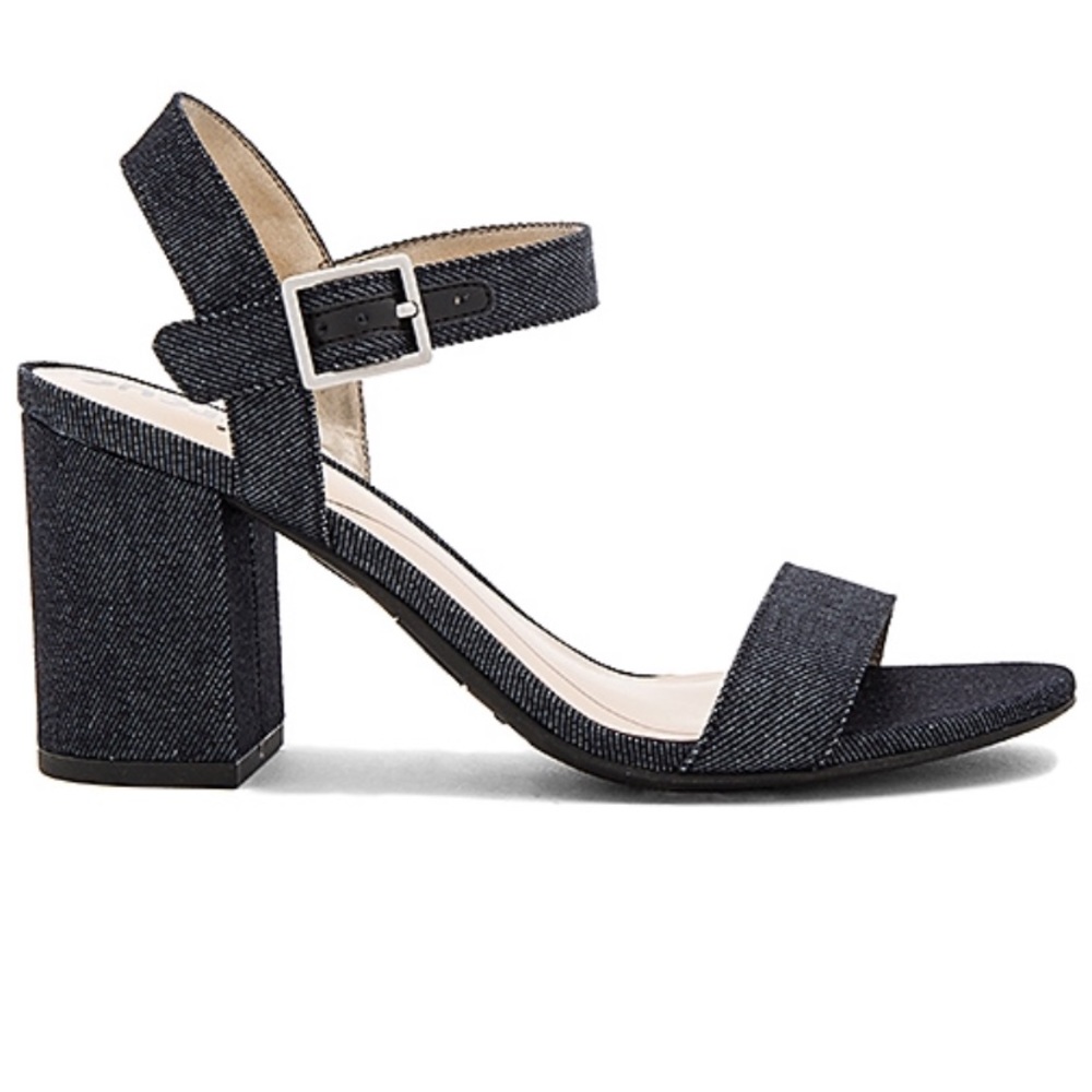 Dark Denim Ashton Block Heels